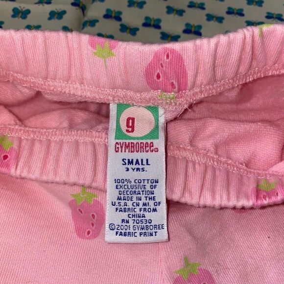 Y2K Gymboree Pink Strawberry Print Pants - Picture 4 of 4